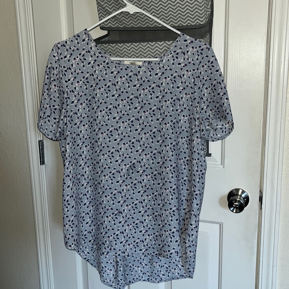 Pleione blue blouse